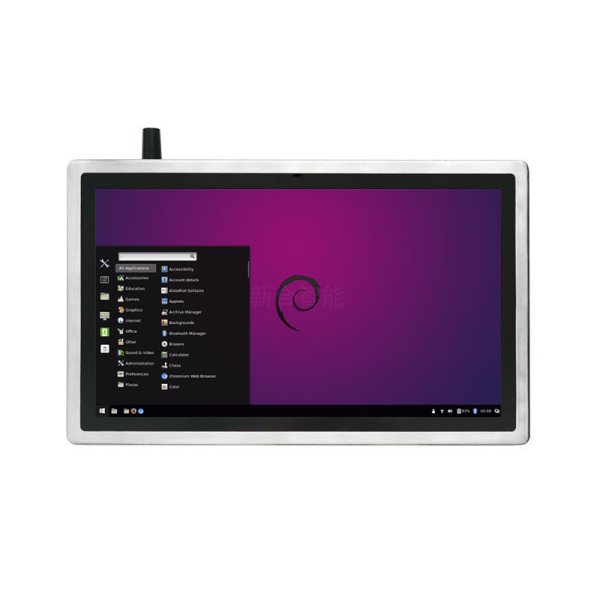 21.5寸高亮一體機(jī)IP67防水不銹鋼電容觸摸屏I5-8259U 16G DDR4 256G SSD