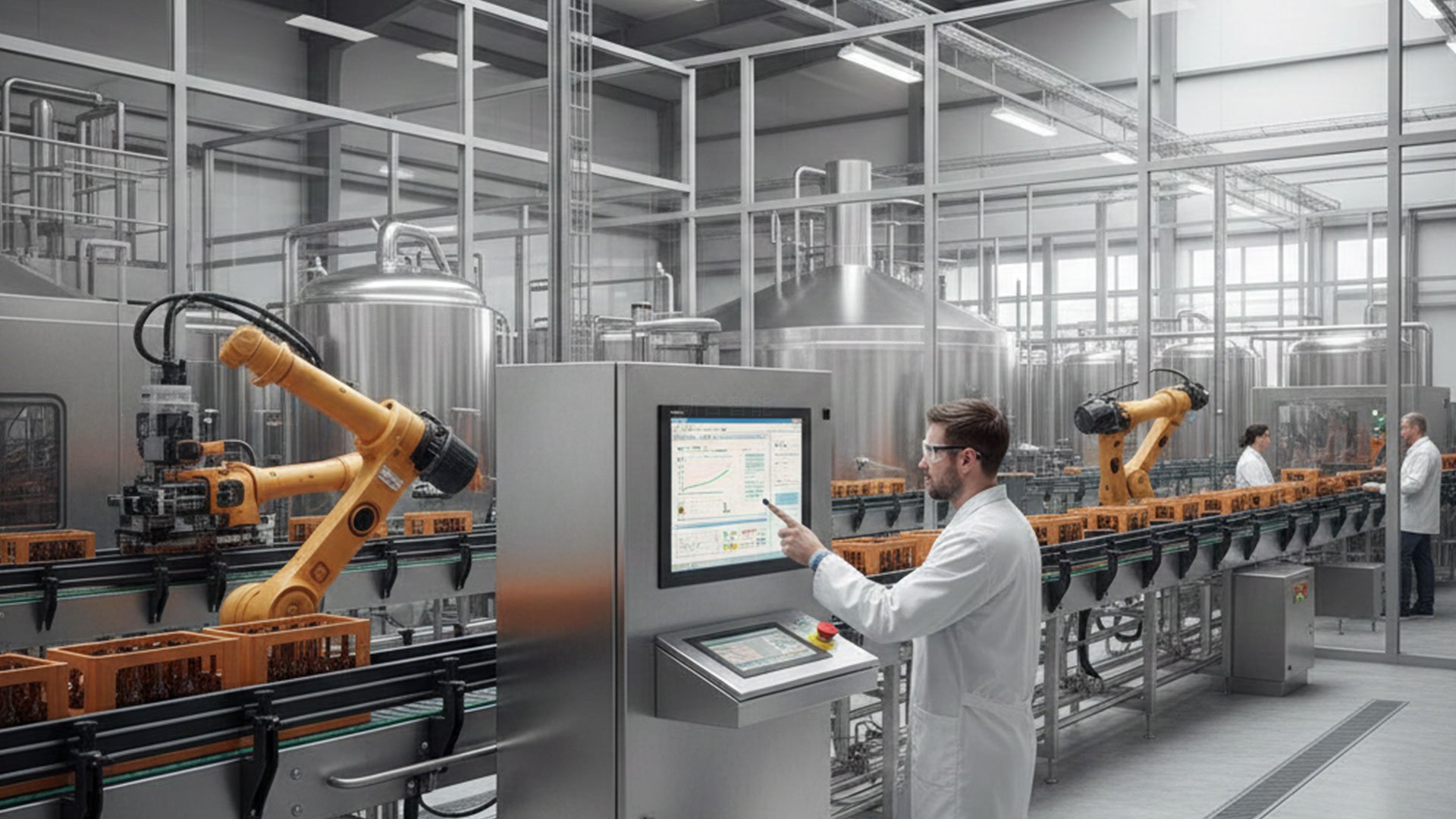 15英寸不銹鋼工業(yè)面板PC在啤酒廠的應(yīng)用案例