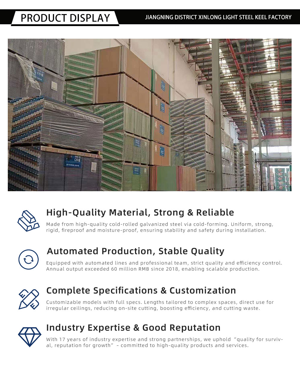 Light Steel Keel Hardware Accessories | Xinlong Factory