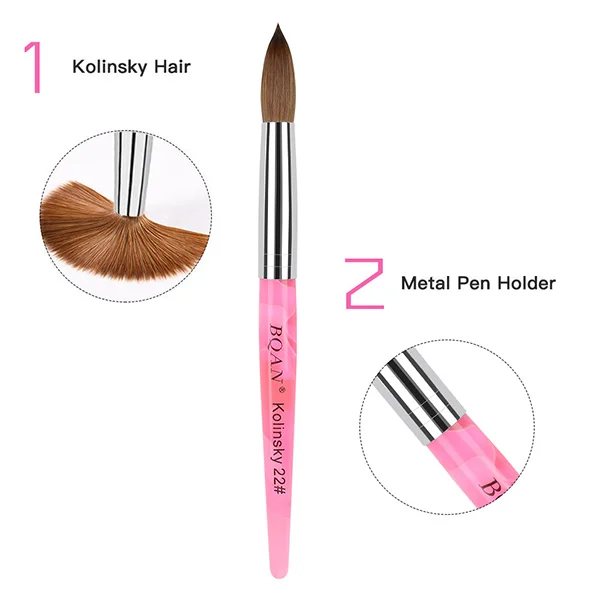 Factory Wholesale Pure Kolinsky Nail Brush Sets Factory Wholesale Pure Kolinsky Nail Brush Sets