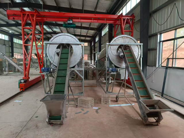 高效能中药材清洗机,滚筒喷淋清洗机