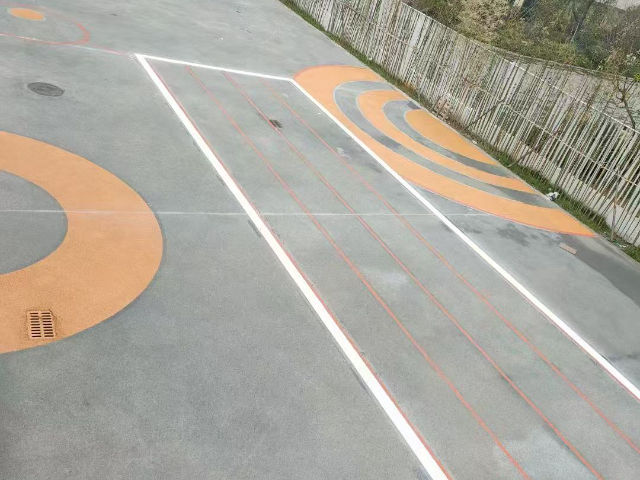 陕西彩色砂基地坪,透水路面