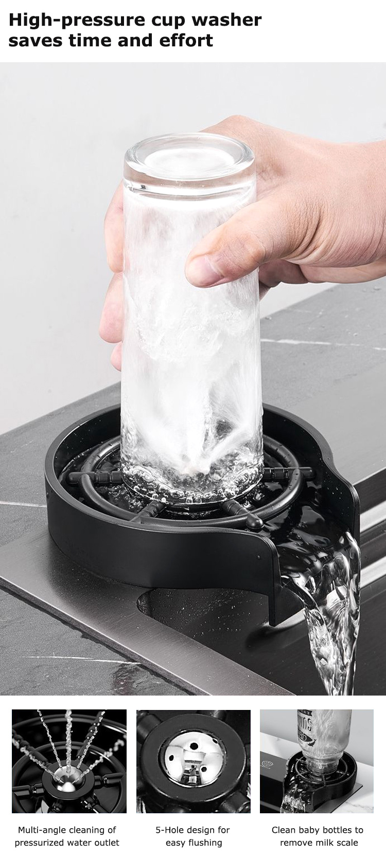 Commercial Handcrafted Stainless Steel Kitchen Basin Sink