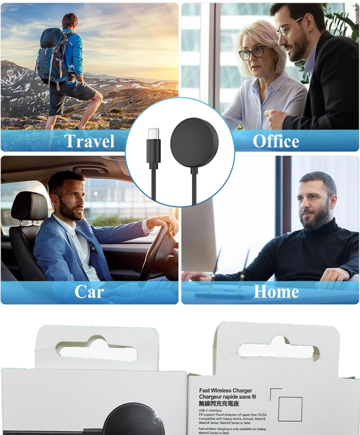 Wireless Charger with Type-C Port and Magnetic Fast Charging for Samsung watches
