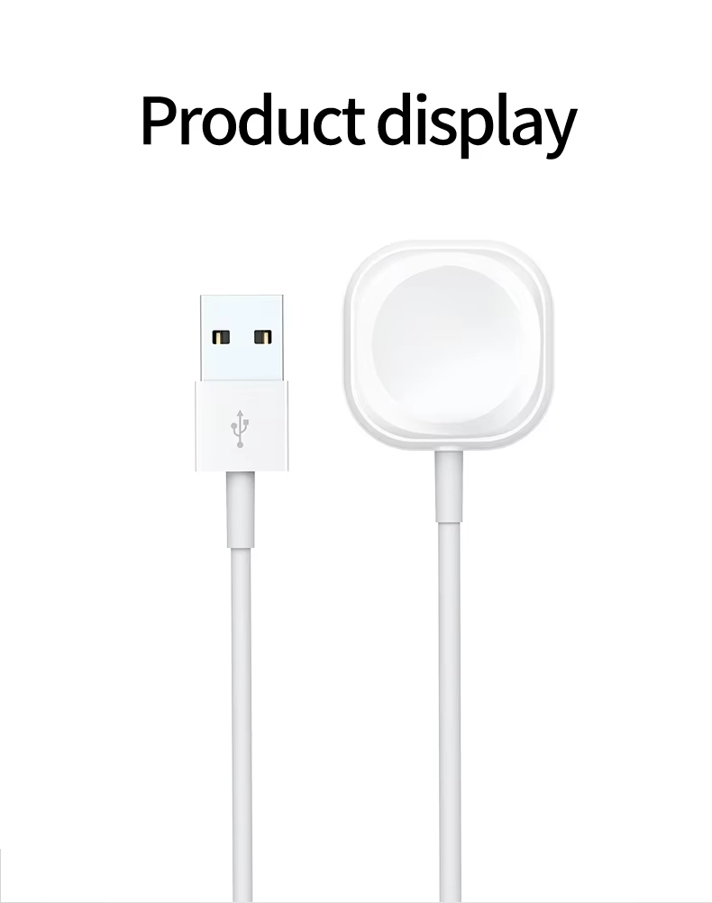 Wireless Magnetic USB Smart Watch Charger with Fast Charging Dock Portable Type-C for Apple Watch Series