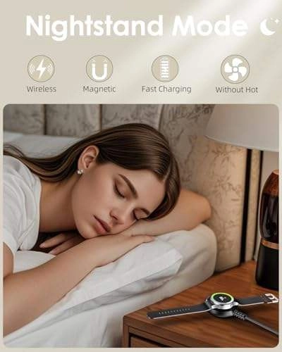  Wireless Charger with Type-C Port and Magnetic Fast Charging for Samsung watches