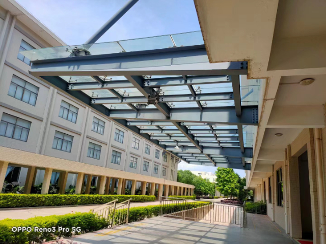 惠州辦公樓鋼結構雨棚源頭廠家