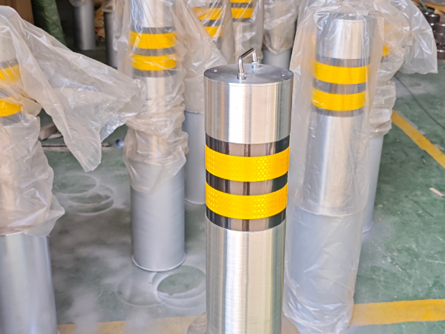 江西半自動升降不銹鋼防撞柱安裝教程,不銹鋼防撞柱