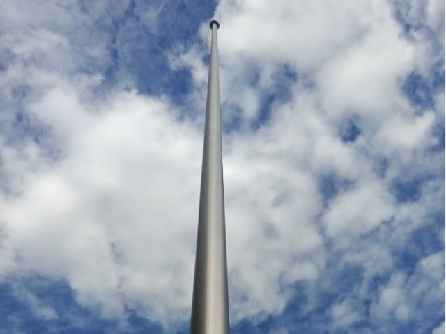 重慶鋁合金電動(dòng)旗桿工廠車間