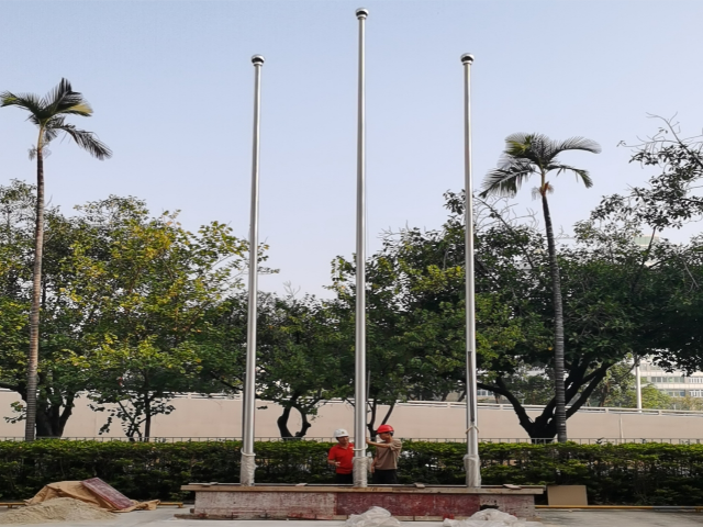 山東防風不銹鋼旗桿多少錢,不銹鋼旗桿