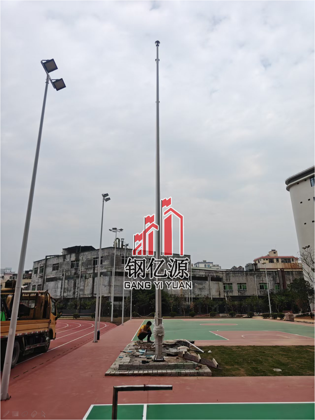 钢亿源旗杆案例