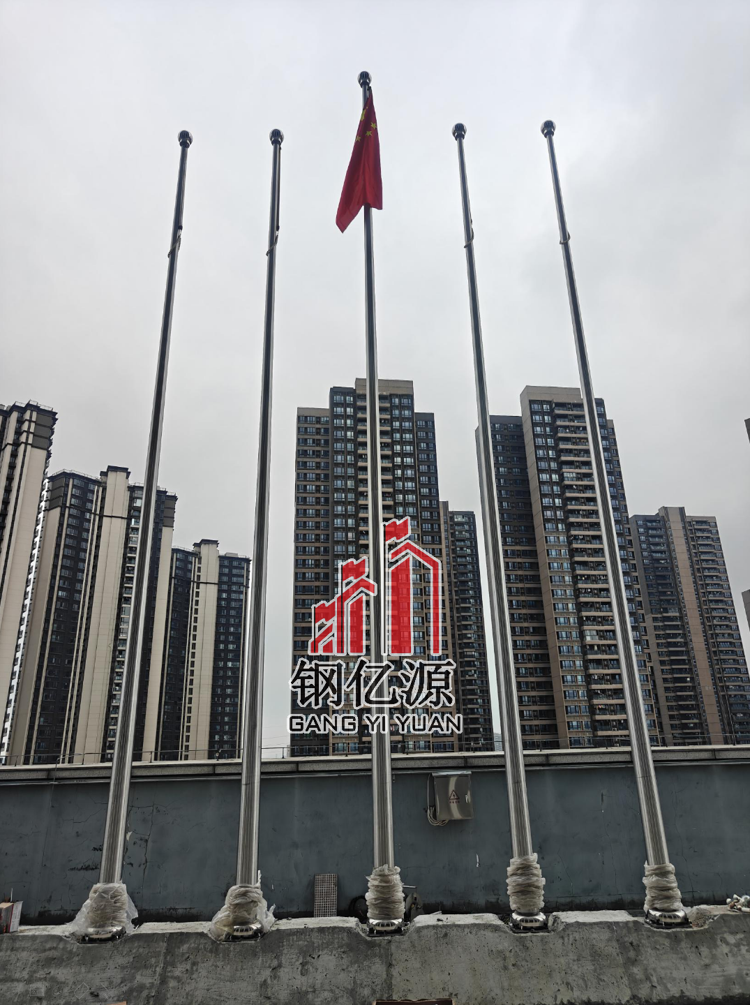 钢亿源旗杆案例