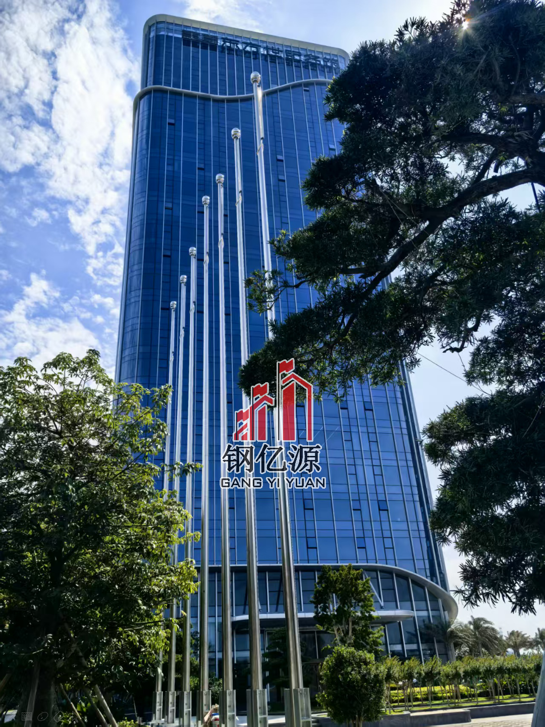 钢亿源旗杆案例