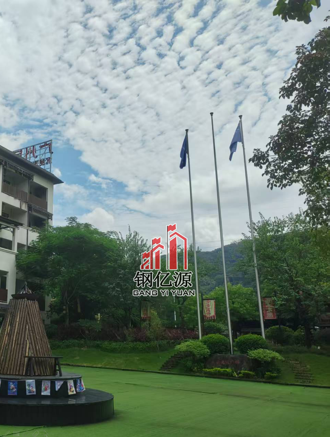 钢亿源旗杆案例