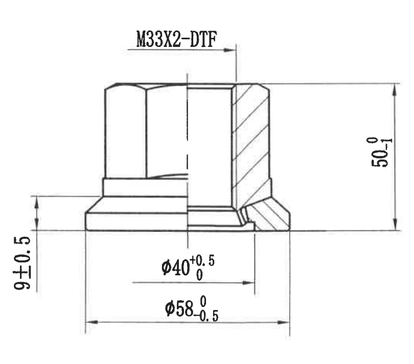 施必牢M22X1.5车轮螺母