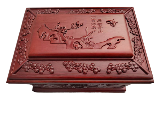 河南酸枝壽盒,壽盒
