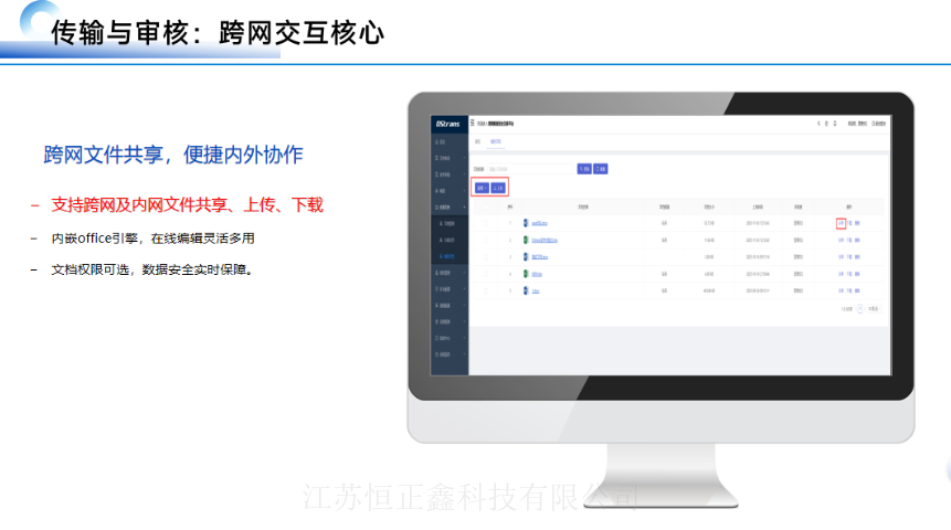 山東集團(tuán)異地多網(wǎng)文件擺渡研發(fā)