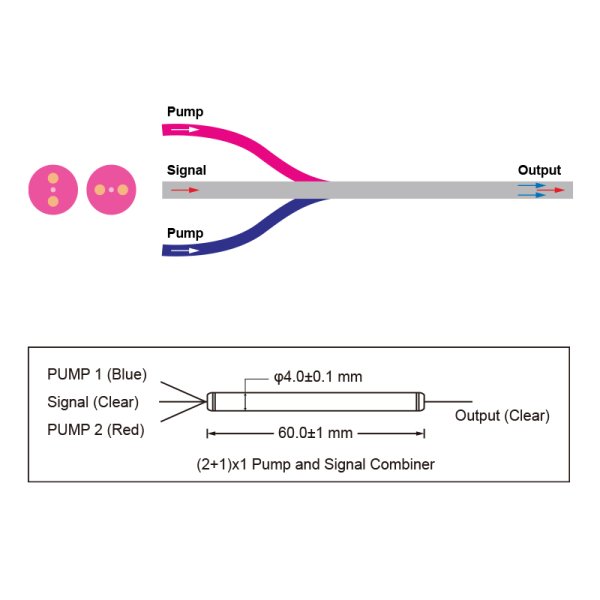 (2+1)×1泵浦&信號合束器