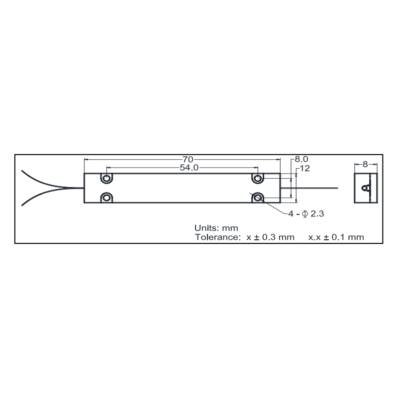 (1+1)×1多模900~1000nm泵浦&信號合束器