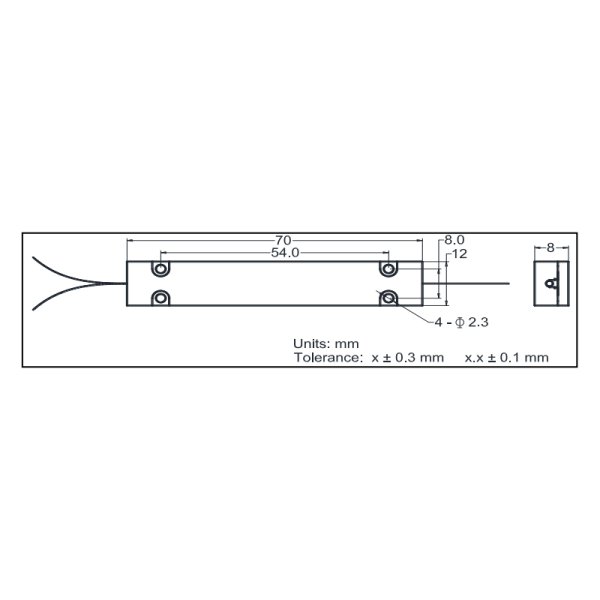 (1+1)×1多模900~1000nm泵浦&信號合束器
