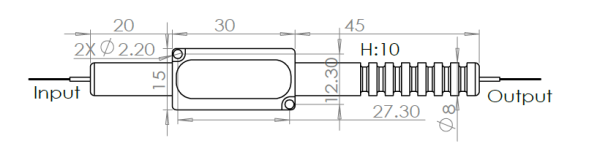 1030~2000nm 高功率保偏光纖隔離器