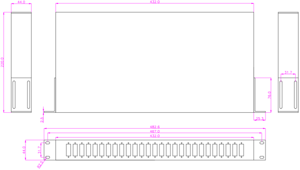 25GHz無熱陣列波導光柵