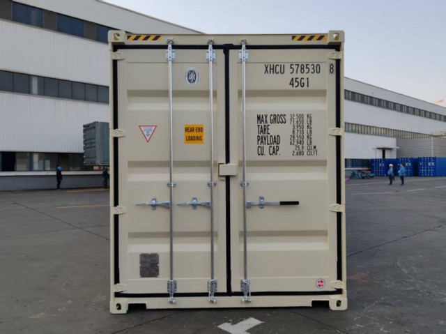 米色 新高雙開門 三鎖桿