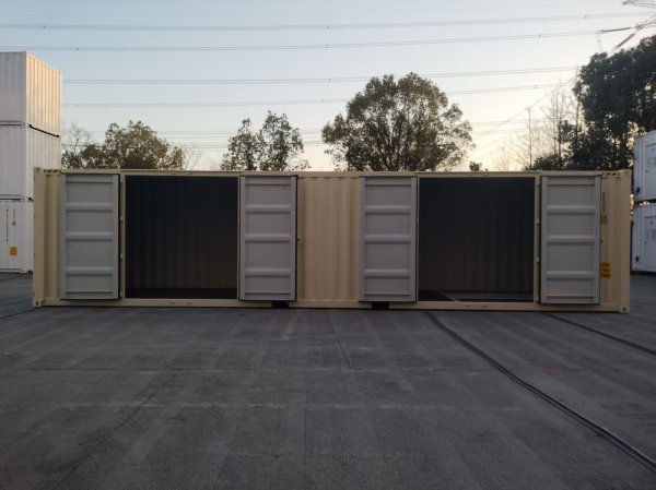 米色 新高兩門側開 四鎖桿