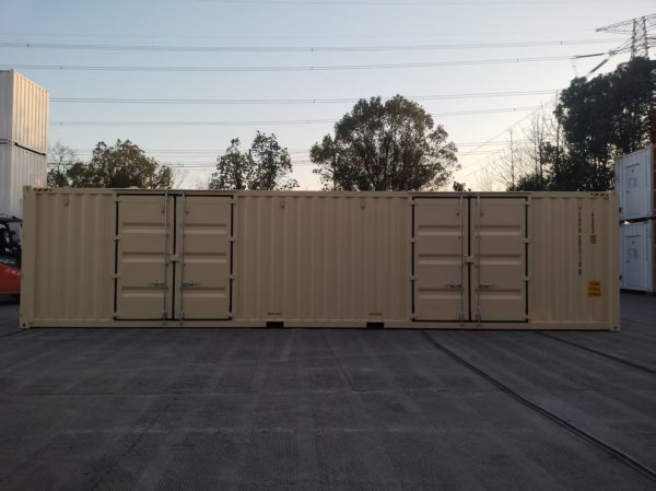 米色 新高兩門側開 四鎖桿