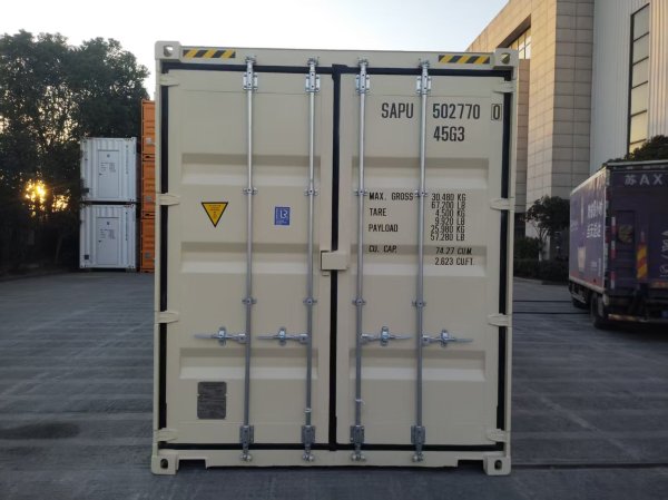 米色 新高兩門側開 四鎖桿