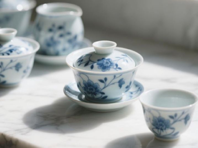 進口手工青花瓷茶具套裝生產過程,手工青花瓷茶具套裝