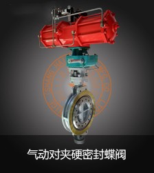 氣動對夾硬密封蝶閥