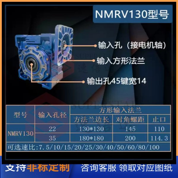 RV系列蝸輪蝸桿減速機-配置伺服電機