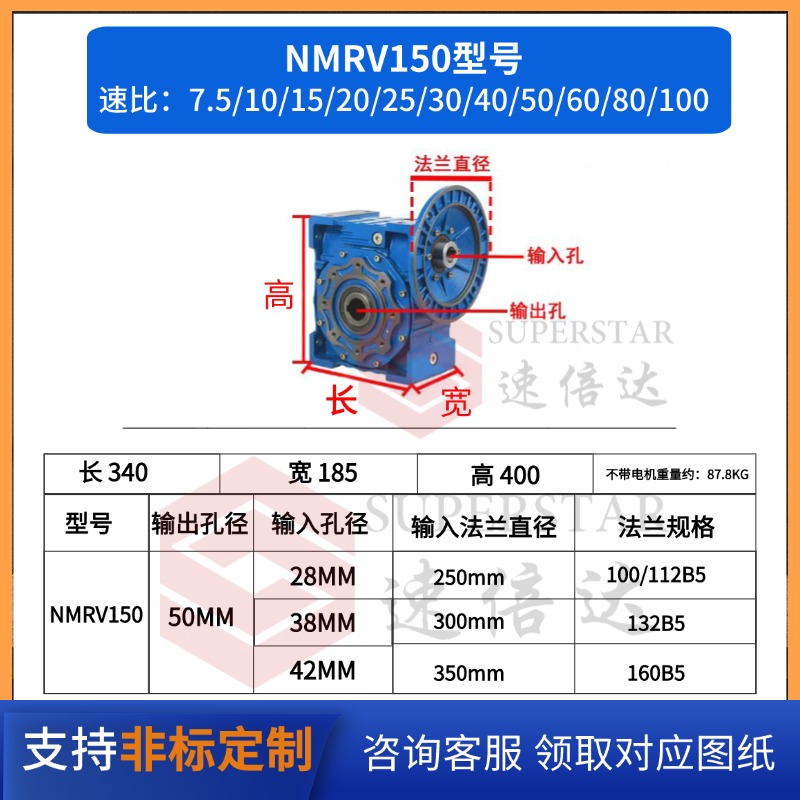 RV系列蝸輪蝸桿減速機