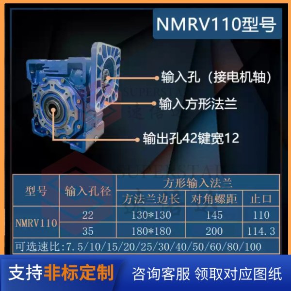 RV系列蝸輪蝸桿減速機-配置伺服電機