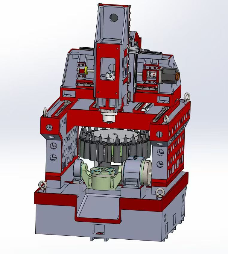 High-speed five-axis cradle machining center 753bbef23943a1425a9326655540683f