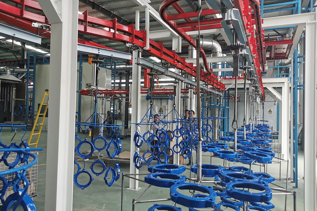 Fluidized Bed Powder Coating Line