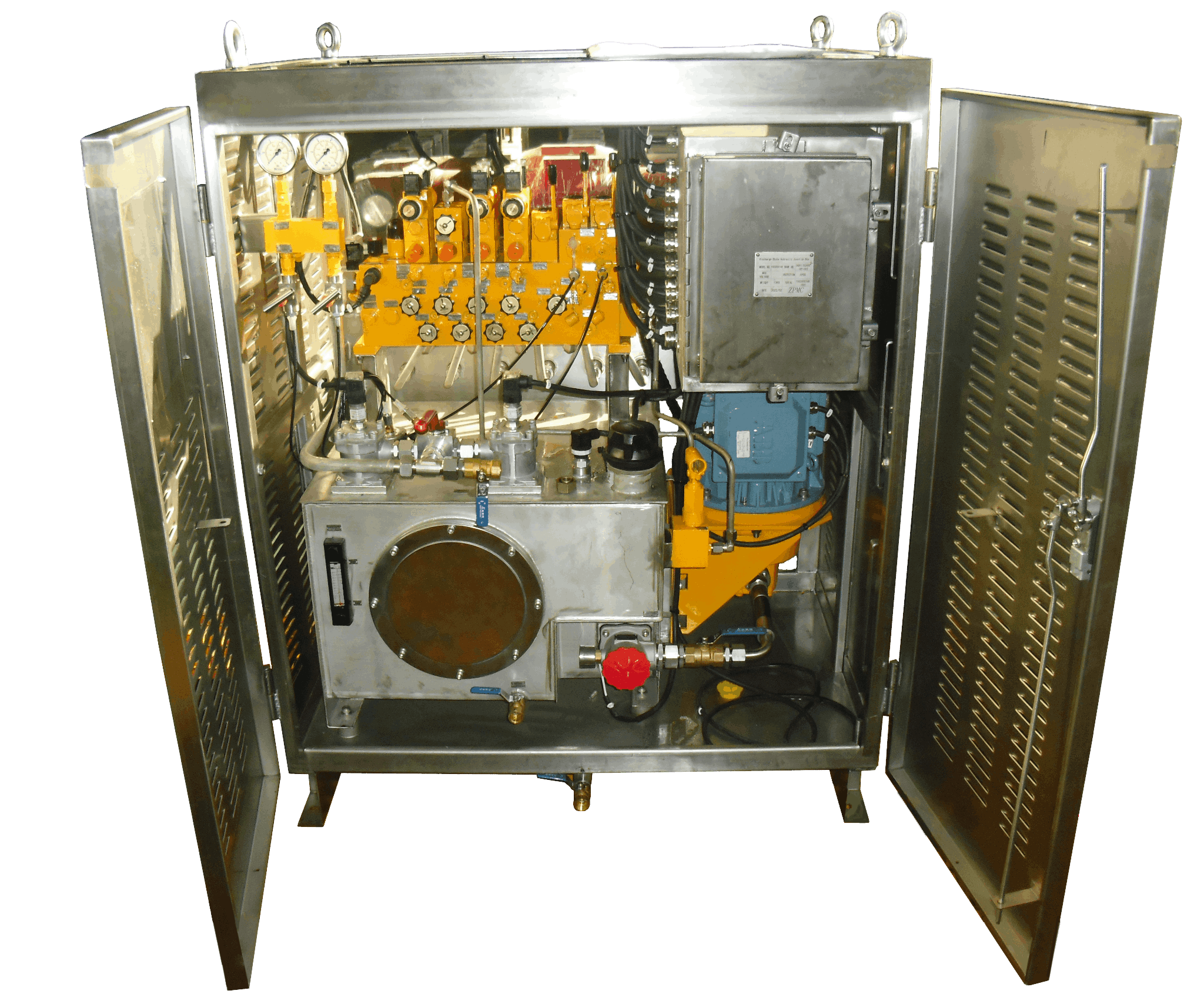 加蓬堆料机皮带张紧及导料槽液压站