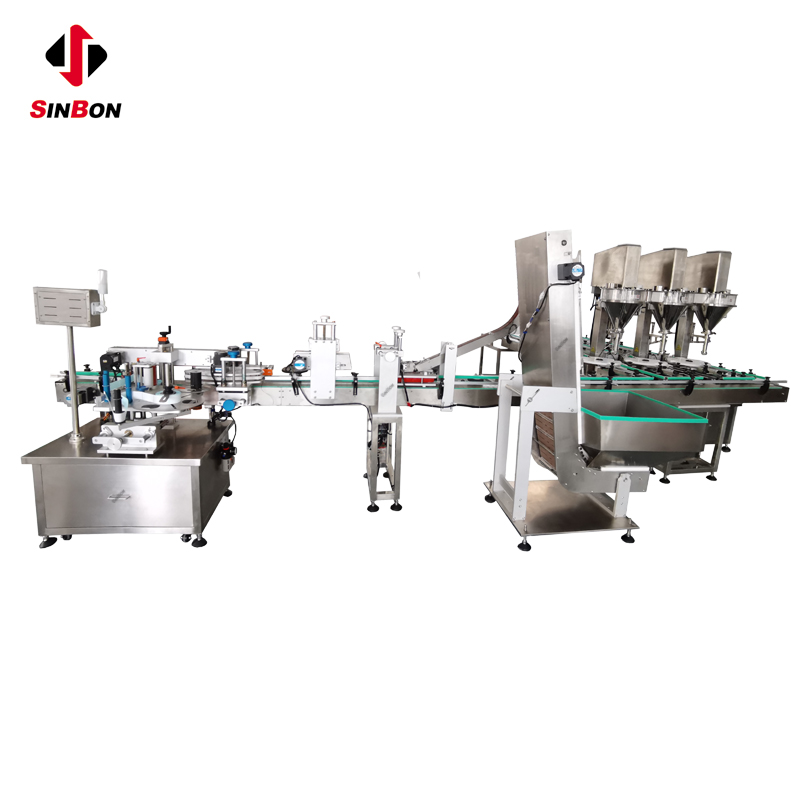 Automatic Powder Filling sealing labeling line-HongKong SINBON ...