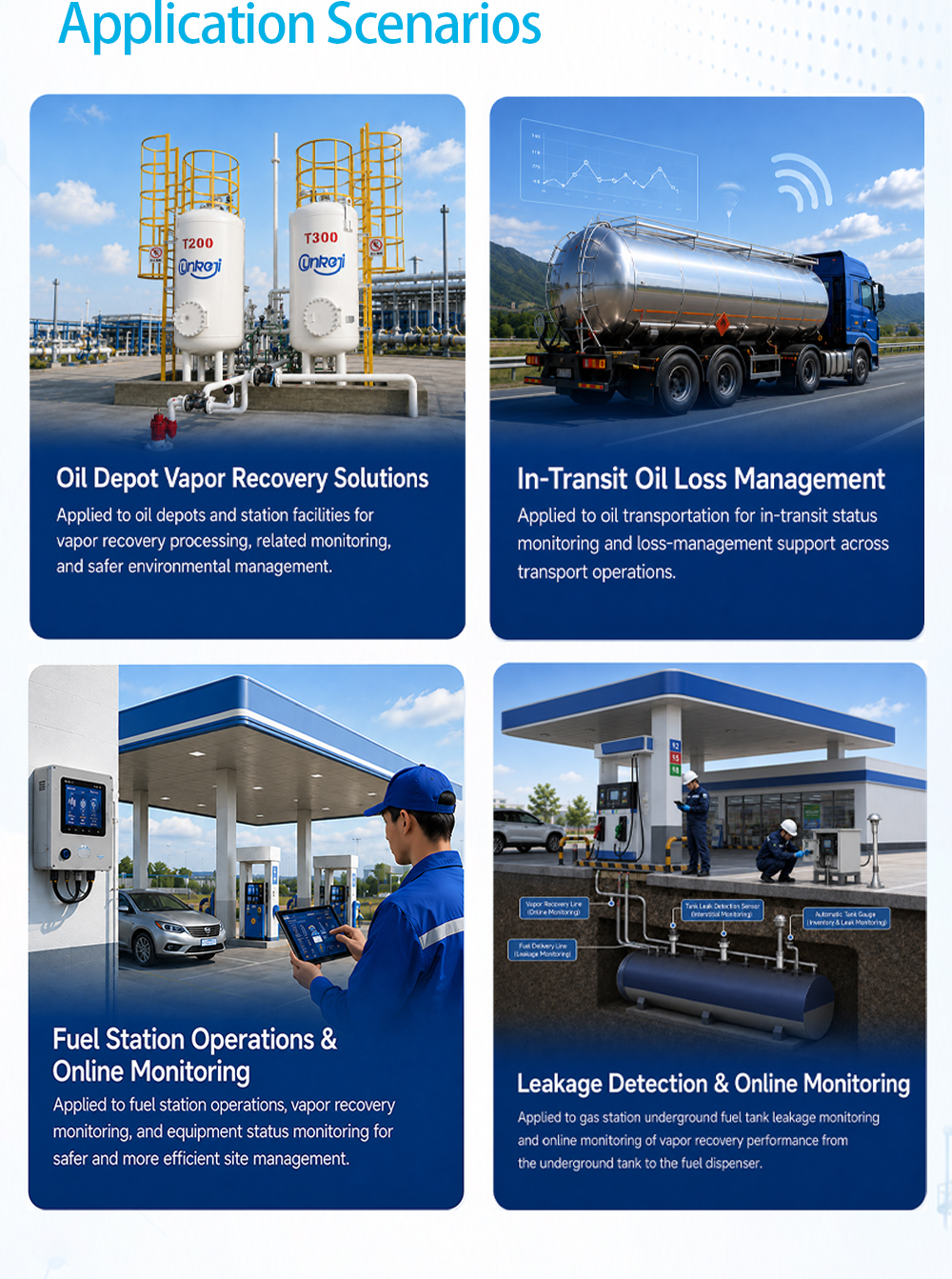 Split Control Console for Fuel Station Management | Yueneng