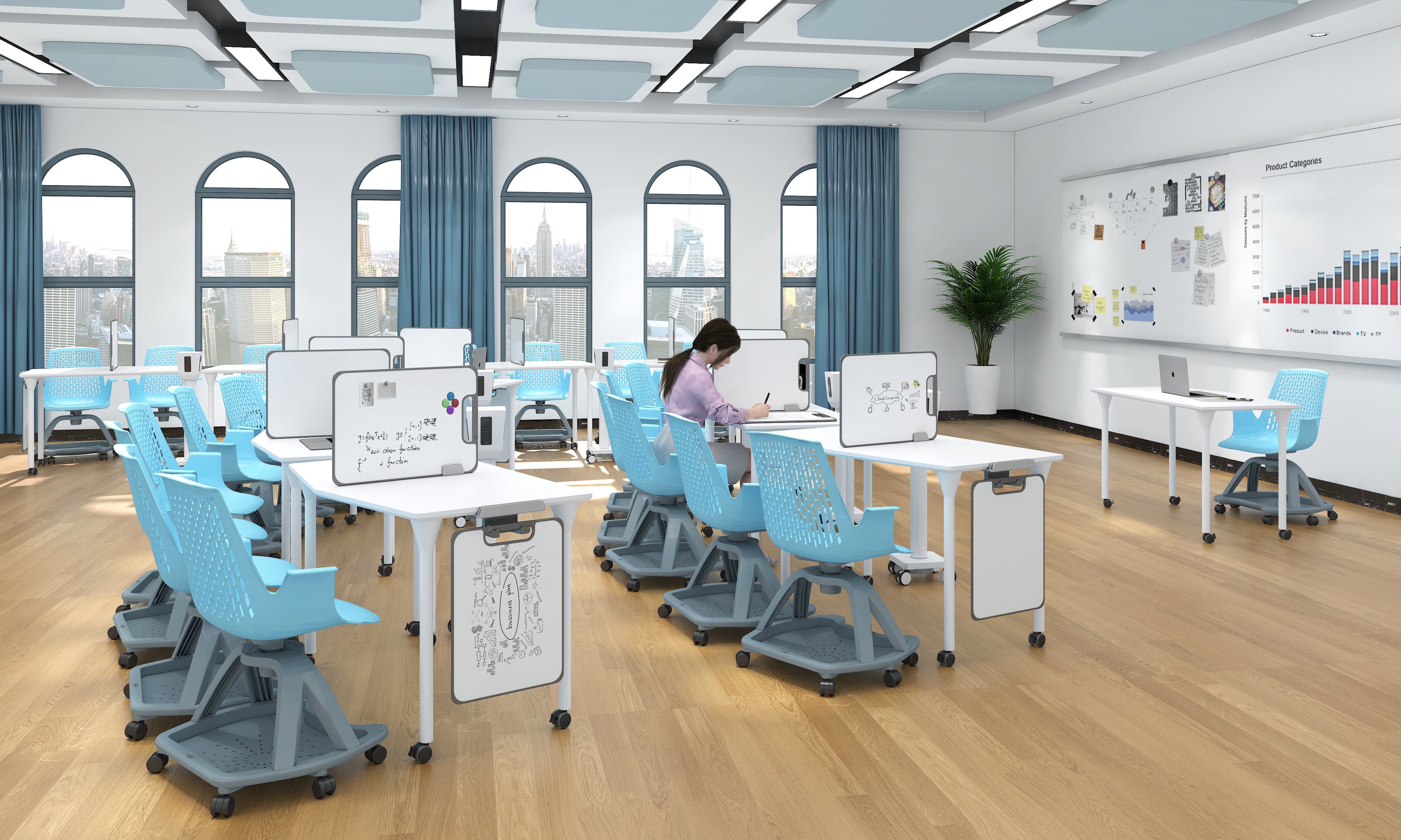 富可士手提式互動白板，超便攜，互動強！