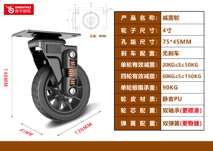 上海防滑减震轮哪家好