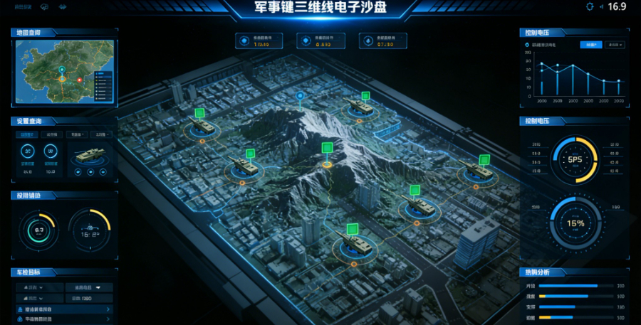 乐山交互式二三维作战指挥演练系统设备,二三维作战指挥演练系统