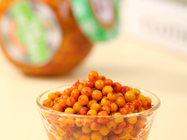 青海即食沙棘果罐头厂家直销,沙棘果罐头