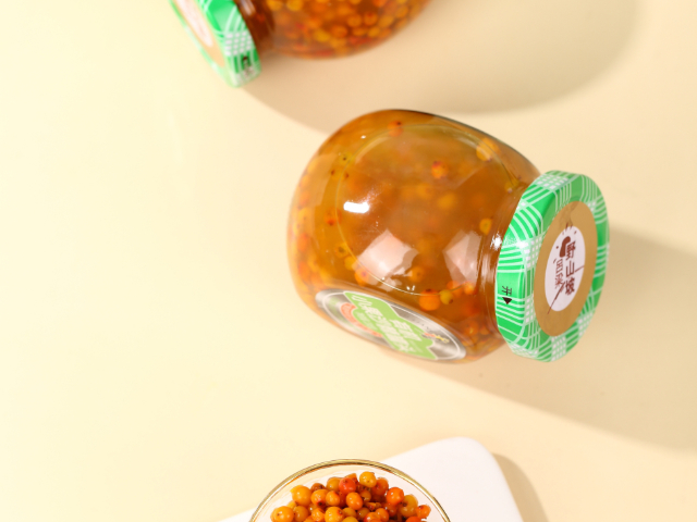 新疆果园直供沙棘果罐头,沙棘果罐头