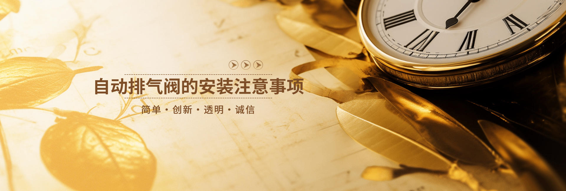 自動(dòng)排氣閥的安裝注意事項(xiàng)