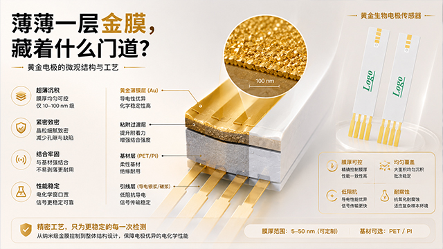 盐城溶液离子检测溅射黄金电极传感器直销,溅射黄金电极传感器