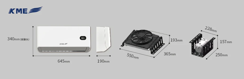 Bottom Mounted Modular Split Single Fan RV AC Unit 11
