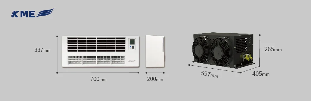 Bottom Mounted Wall Split Dual Fan Rv Ac Unit 9