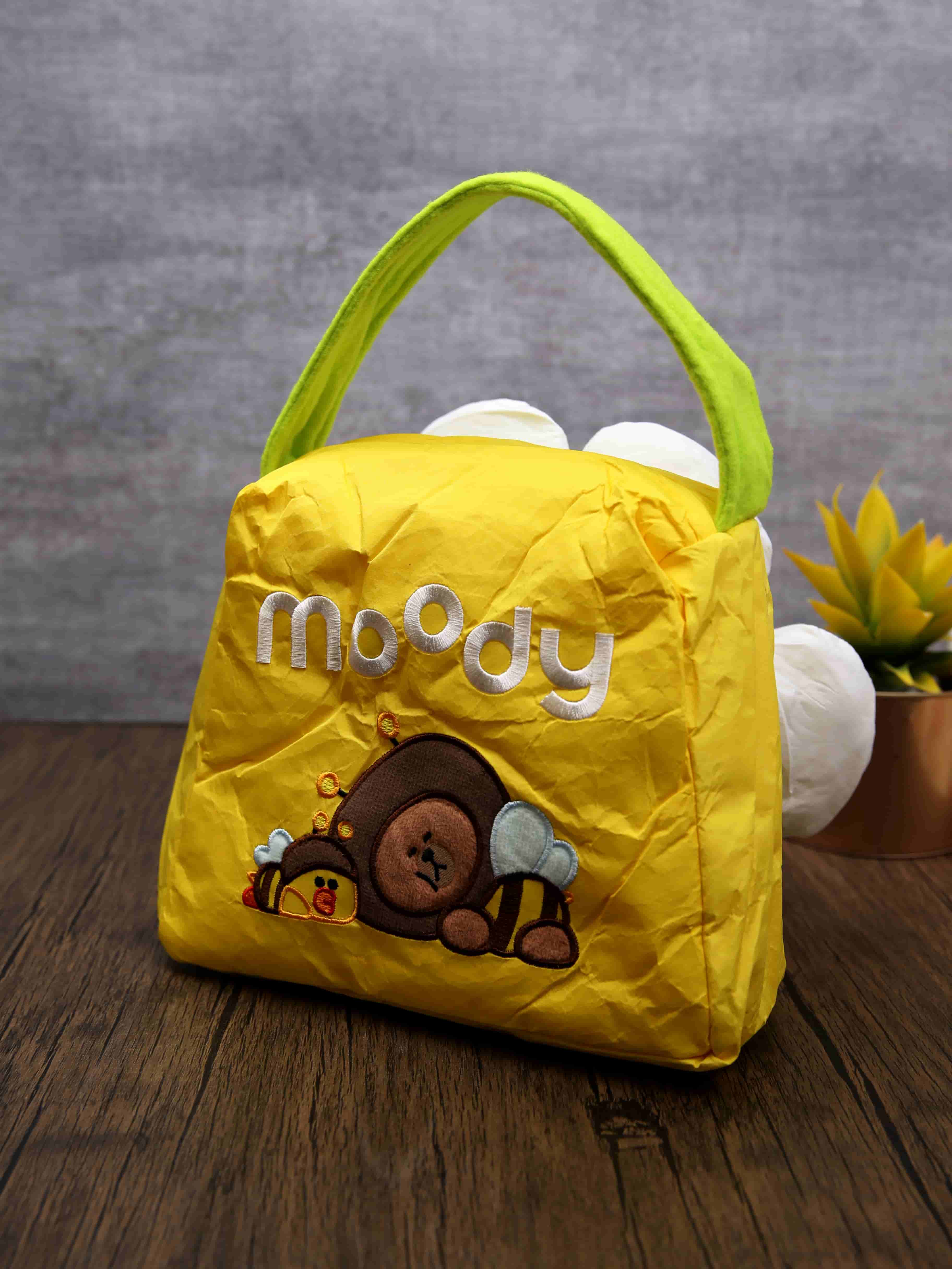 moody花朵手提包